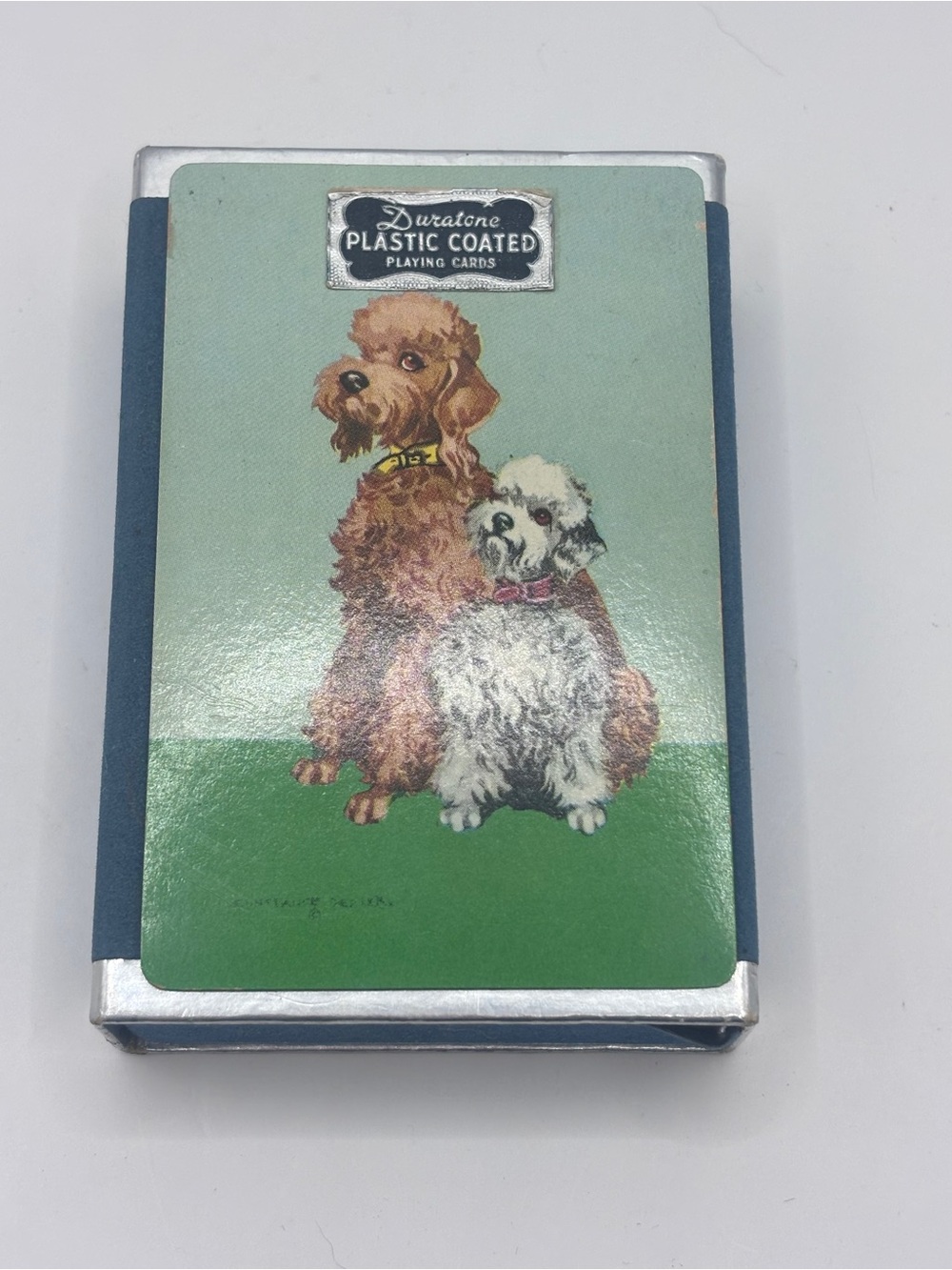 Vintage Poodle Playing Cards -Duratone Full Deck